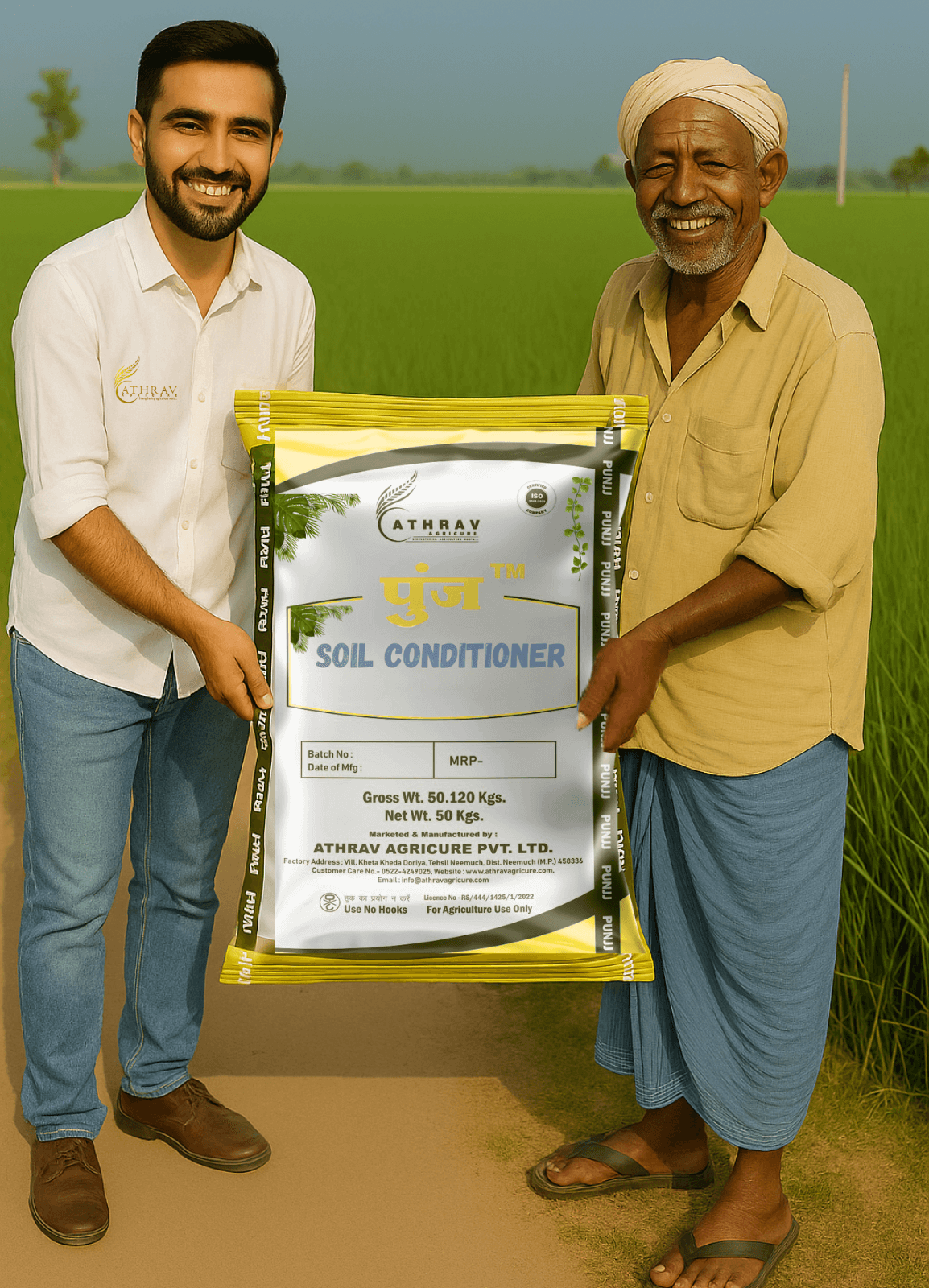 Soil Conditioner Bag with Two Man
